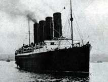 El hundimiento del trasatlántico de pasajeros Lusitania