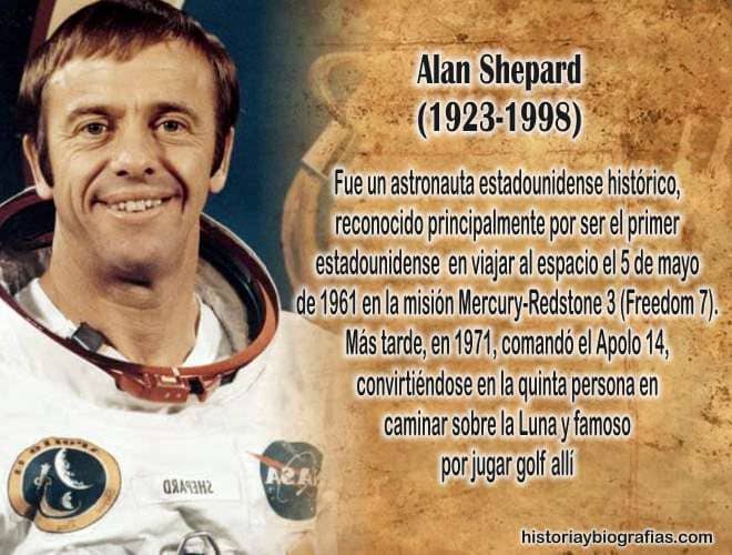 biografia de alan shepard primer americano en ir al espacio