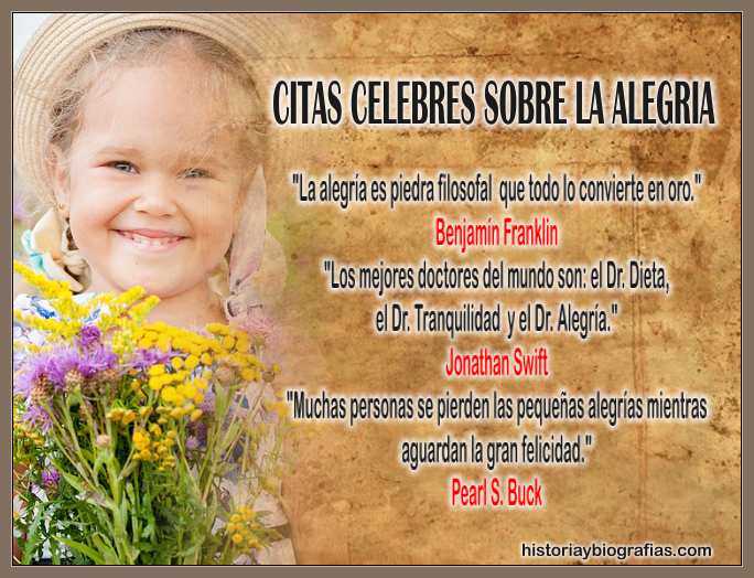 Frases Célebres Sobre la Alegría: