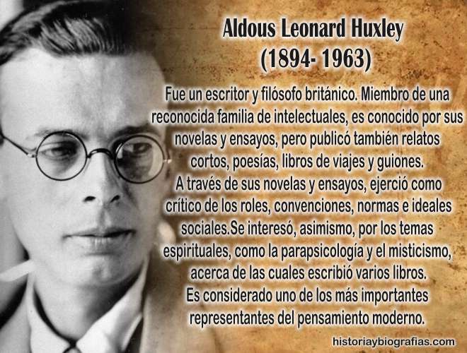 Biografía de Huxley Aldous, escritor y filósofo británico