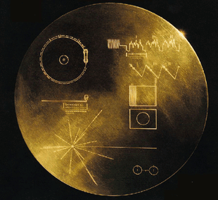 disco de oro y platino enviado al espacio