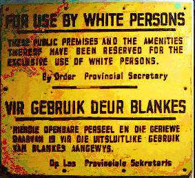 Apartheid en Sudafrica Separacion negros de blancos Historia