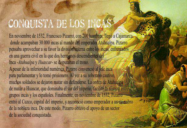 Pizarro Conquista a los Incas