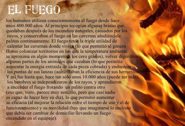 El Dominio del Fuego por el Hombre Las Ventajas del Fuego - BIOGRAFÍAS e  HISTORIA UNIVERSAL,ARGENTINA y de la CIENCIA