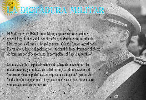 la dictadura militar en argentina