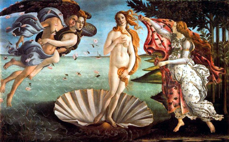 El Nacimiento de Venus Sandro Botticelli