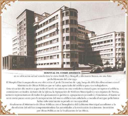 argerich , primeros hospitales