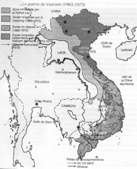 mapa guerra de vietnam