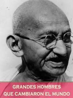 Gandhi lider espiritual de la india