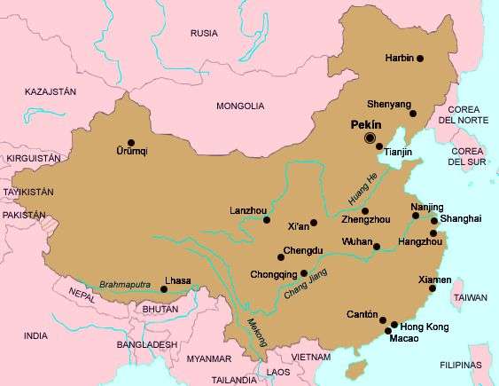 mapa de china