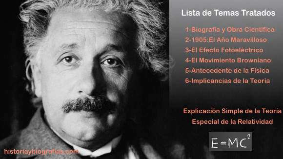 Biografia de Einstein Albert Obra Cientifica y Vida – BIOGRAFÍAS e ...