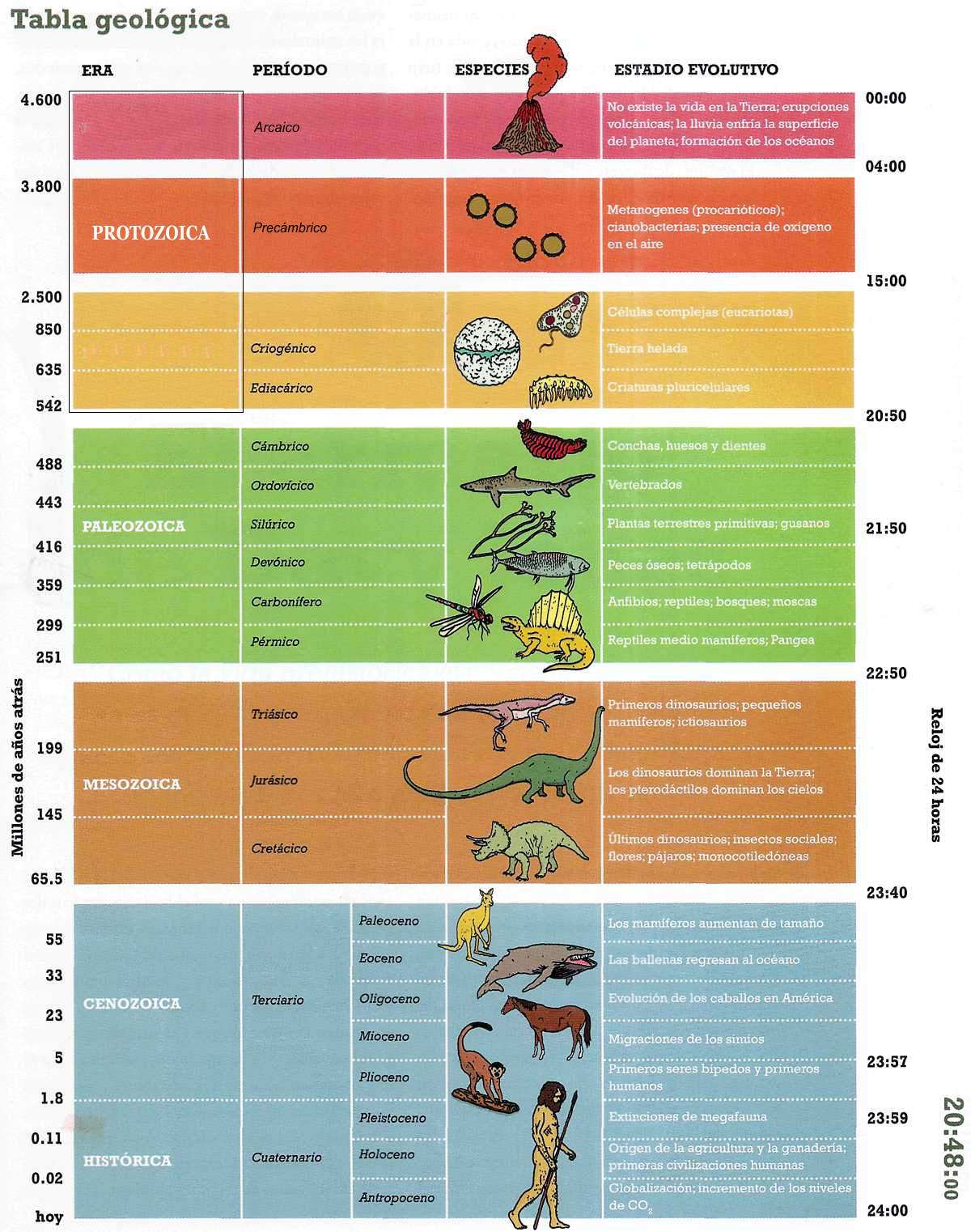 Las Eras Geologicas Del Planeta Tierra Caracteristicas Y Duracion