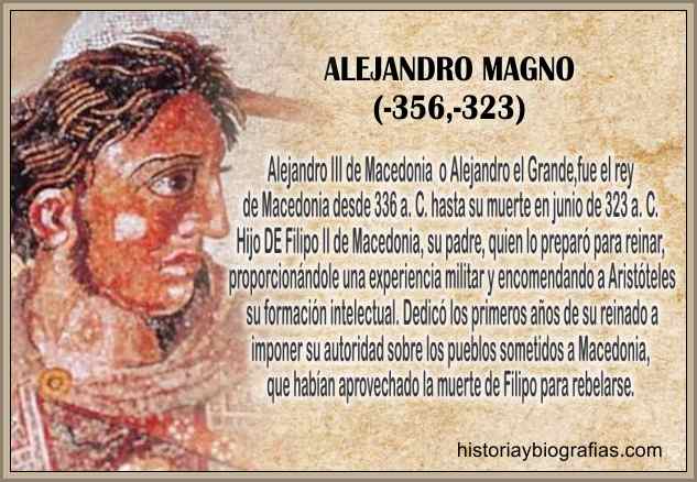 Biografia Alejandro Magno, el Gran Conquistador Griego