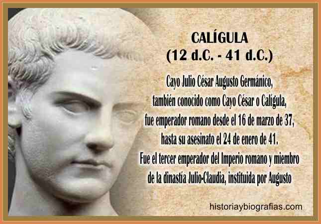 Biografia de Calígula: 