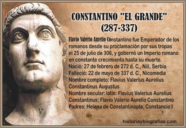 Biografia de Constantino El Grande-Primer Emperador Cristiano de ...