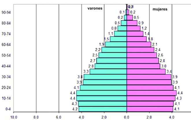 piramide demografica argentina 2010