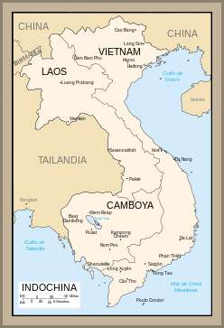 mapa de indochina