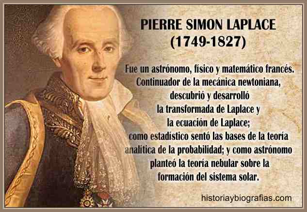 Biografia Laplace Pierre Simon Teorias Cientificas e Historia ...