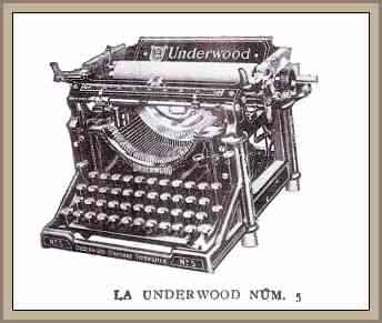 maquina de escribir underwood