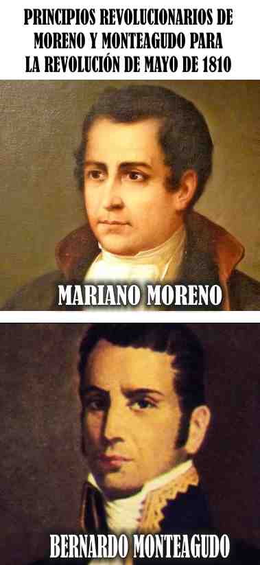 Moreno y Monteagudo, con ideas de Revolucionarias