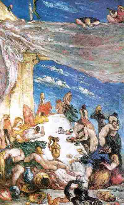 El Festin: Obra artistica de Cezanne Paul 