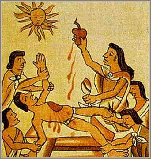 Los Sacrificios Humanos de los Aztecas:Motivos y Ceremonia