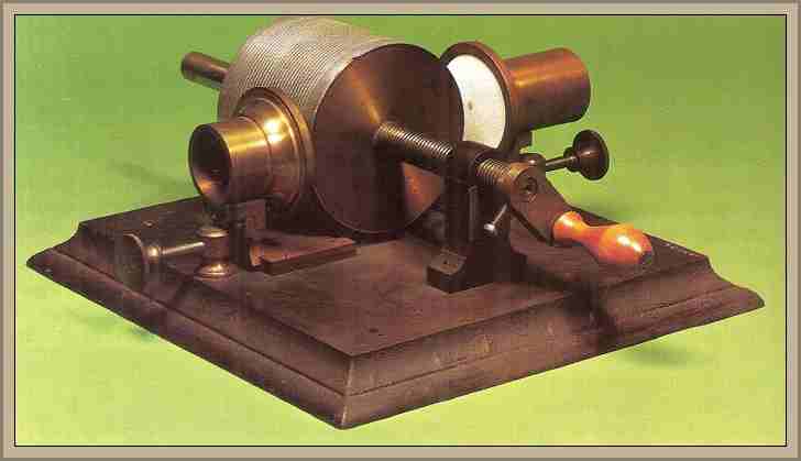  fonógrafo de Edison:Historia de la Grabacion del Sonido:Primeras Experiencias 