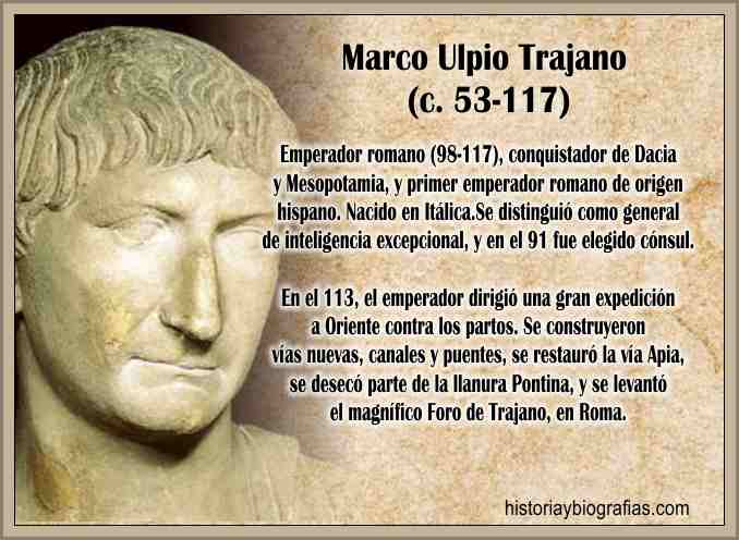Biografía de Trajano Emperador de Roma