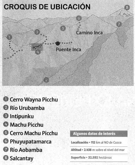 mapa ubicacion machu picchu