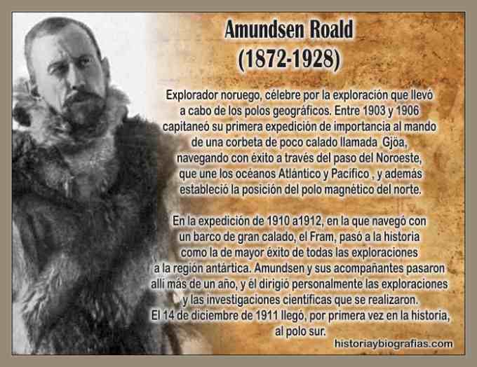 La Conquista del Polo Sur  y Biografiia de Amundsen 
