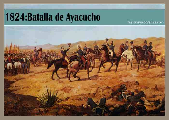 PRINCIPALES BATALLAS ARGENTINAS: ayacucho