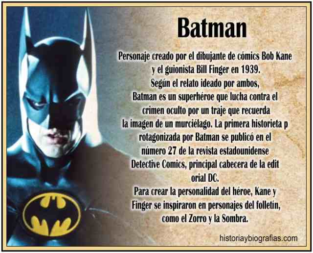 Historia de Batman:Origen y Creador de la Historieta del Superheroe