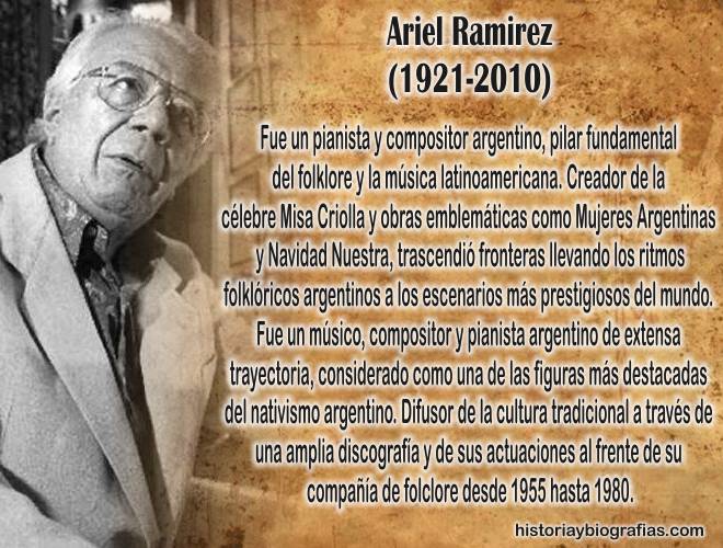 biografía del compositor argentino ariel ramirez