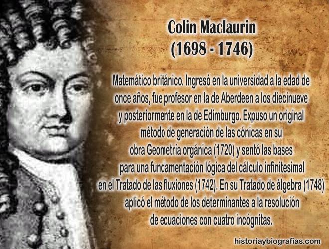 biografía de maclaurin colin , matemático frances