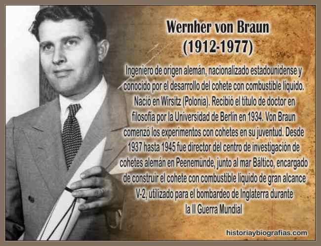 Biografia de Von Braun e Historia delCohete Saturno 5
