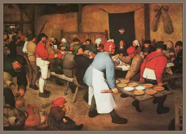 El Banquete Nupcial, obra de Brueghel