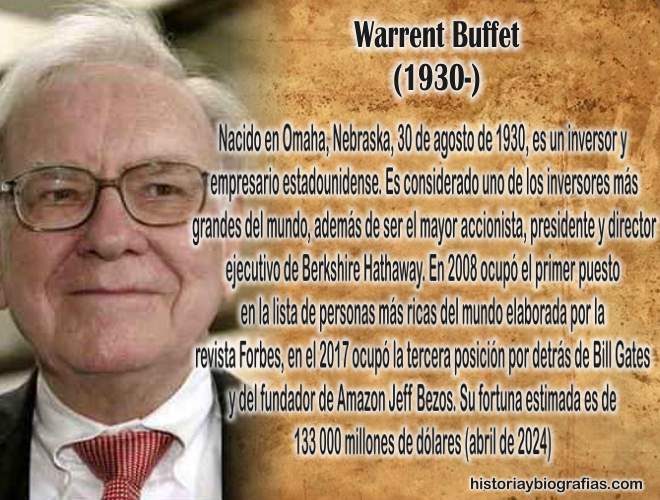biografia de warren buffet, el hombre mas millonario del mundo