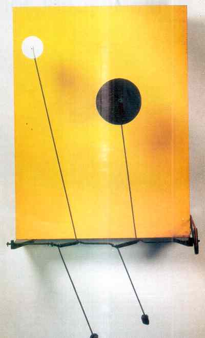 Disco Blanco, Disco Negro:obra de arte de Calder Alexander