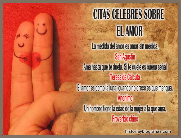Frases Célebres Sobre Amor:Pensamientos de Famosos