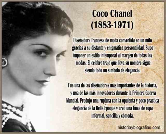 Biografía de Coco Chanel: Historia de su Vida,su Trabajo y Amores