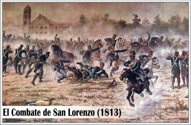 combate de san lorenzo en rosario en 1813