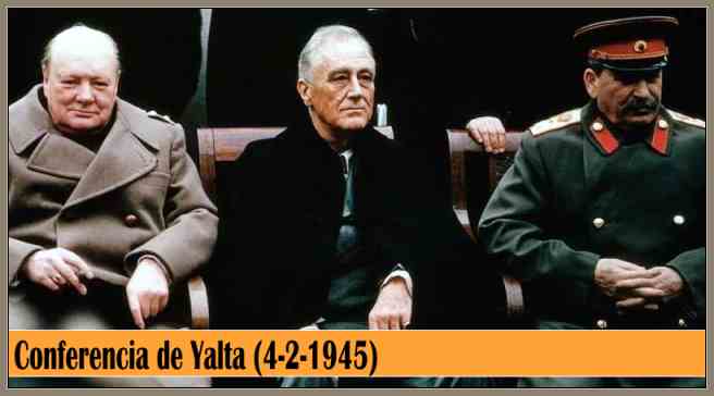 Conferencia de Yalta con las Potencia Aliadas Acuerdos Para El Reparto del Mundo