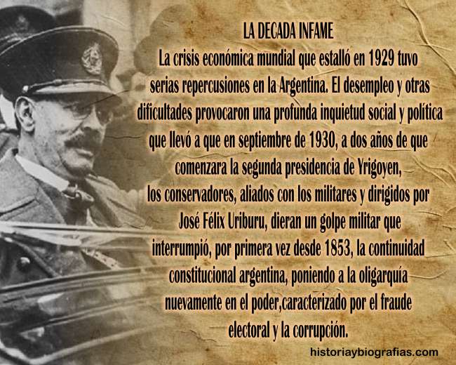 la década infame en argentina: caracteristicas
