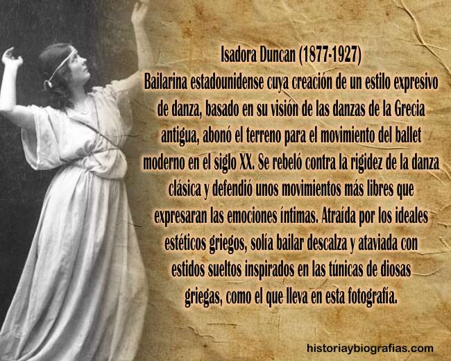 Biografía de Isadora Duncan