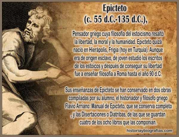 Biografia de Epicteto;Maximas y su Pensamiento Filosófico