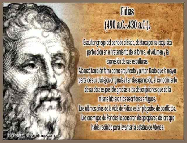 Biografia de Fidias,Escultor Griego 