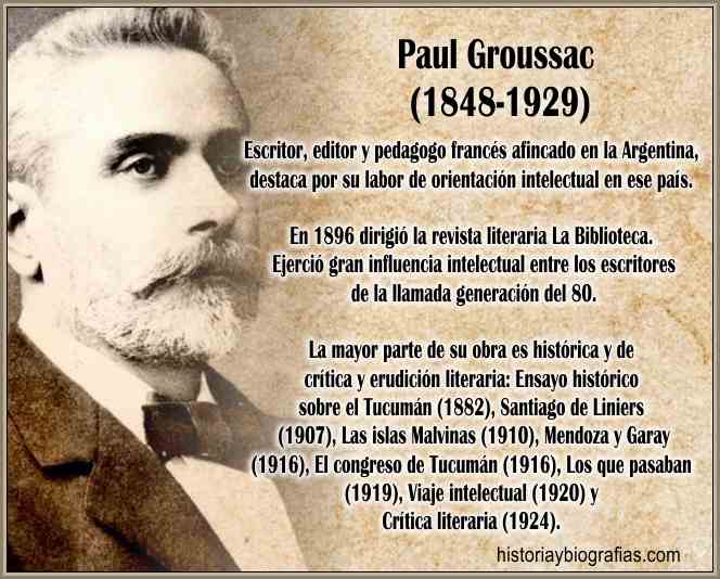 Biografia de Groussac Paul Investigador e Historiador