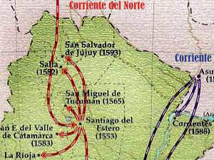 Corrientes Colonizadoras: Fundación de Ciudades