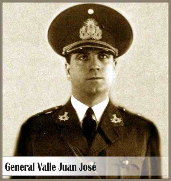 Fusilamiento del General Valle Juan José por Aramburu,Causas