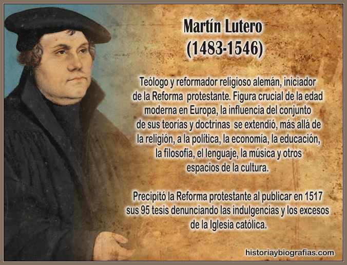 Biografia Martin Lutero:La Reforma Religiosa y El Protestanismo